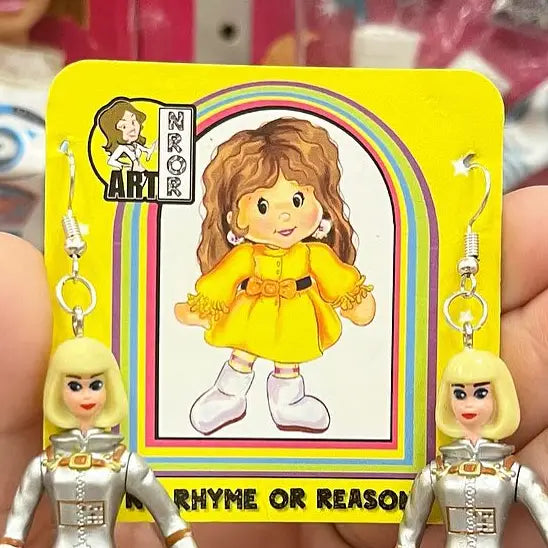 Astronaut Barbie Earrings