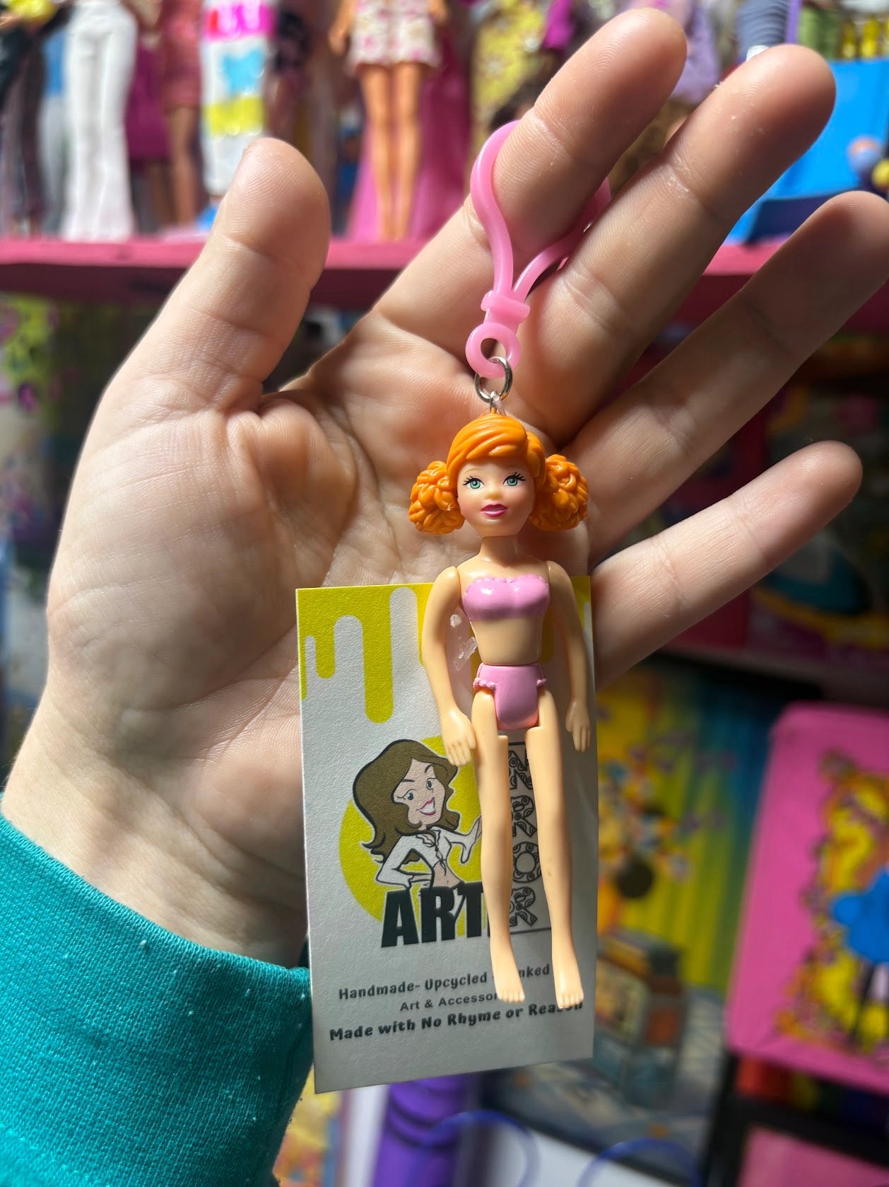 Polly Pocket- Orange Hair Keychains - Multiple Available