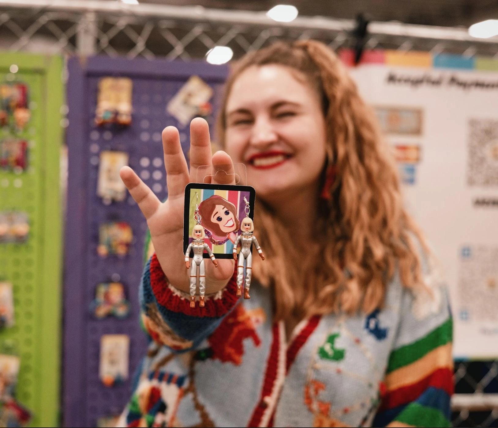 Astronaut Barbie Earrings
