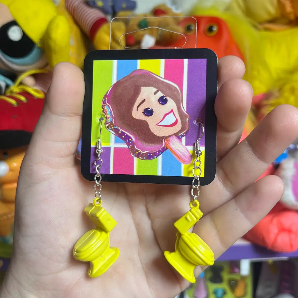 Toilet Earrings - Multiple Colors Available