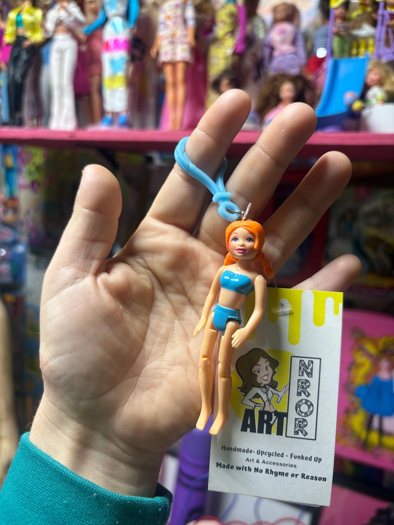 Polly Pocket- Orange Hair Keychains - Multiple Available