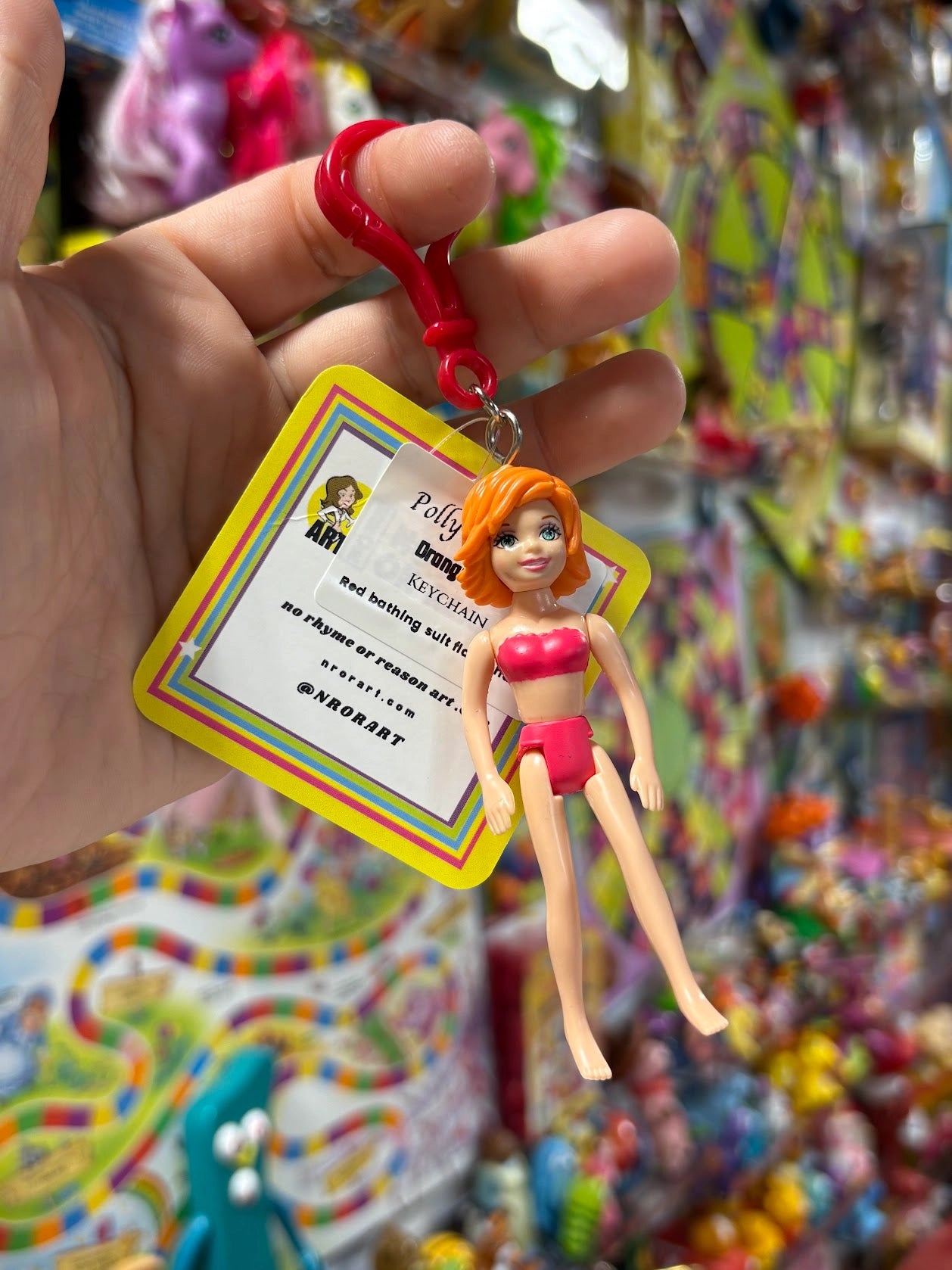 Polly Pocket- Orange Hair Keychains - Multiple Available