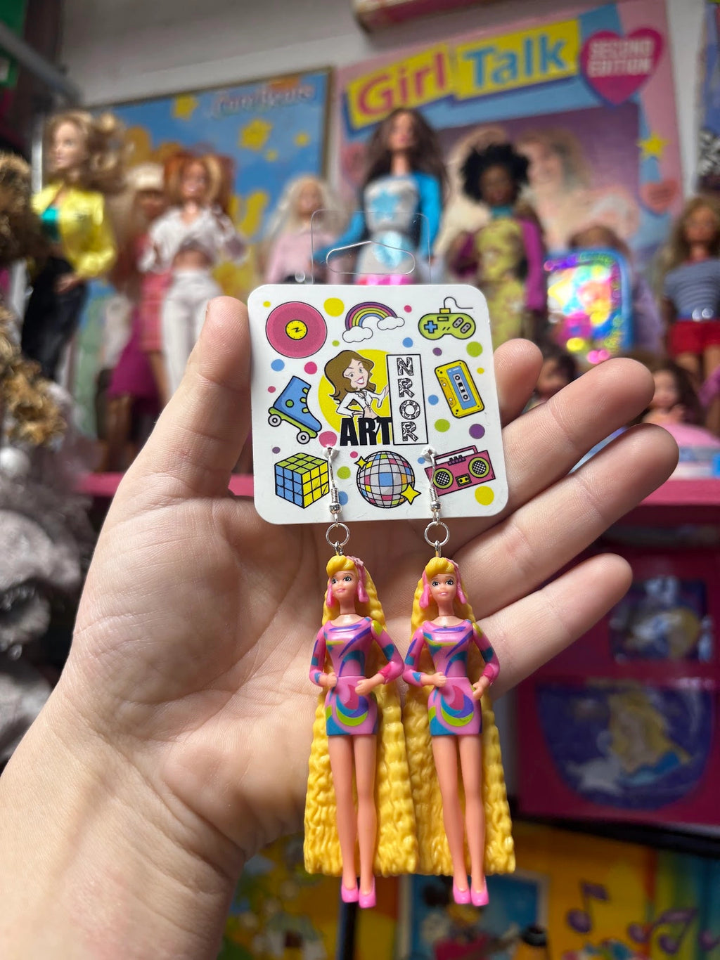 Totally Hair Barbie Earrings