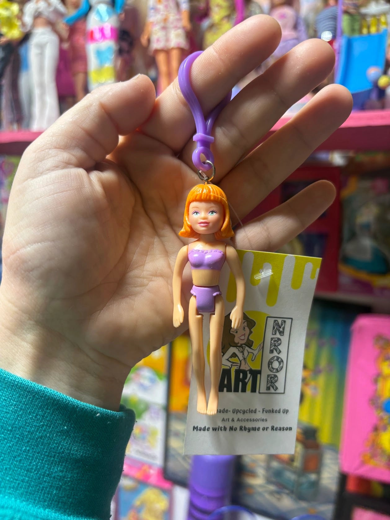 Polly Pocket- Orange Hair Keychains - Multiple Available