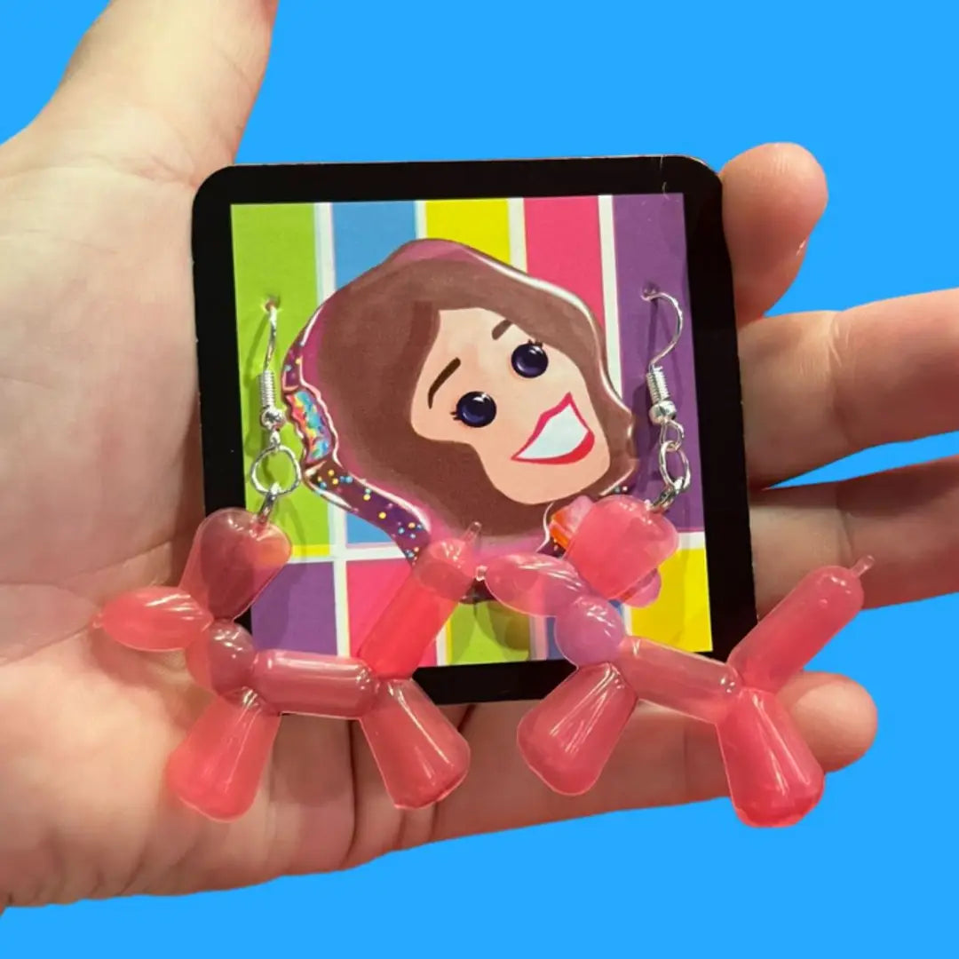 Balloon Animal Earrings - Multiple Colors Available