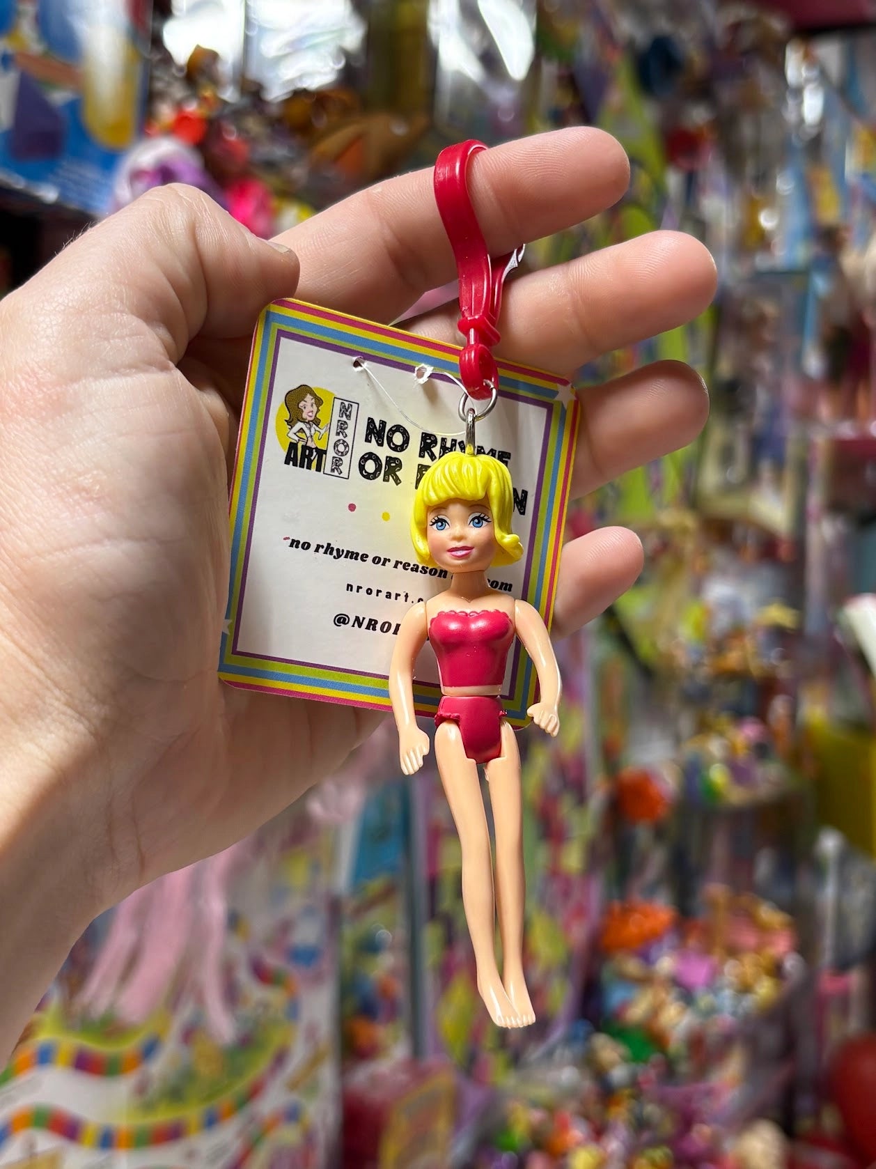 Polly Pocket- Yellow Hair Keychains - Multiple Available