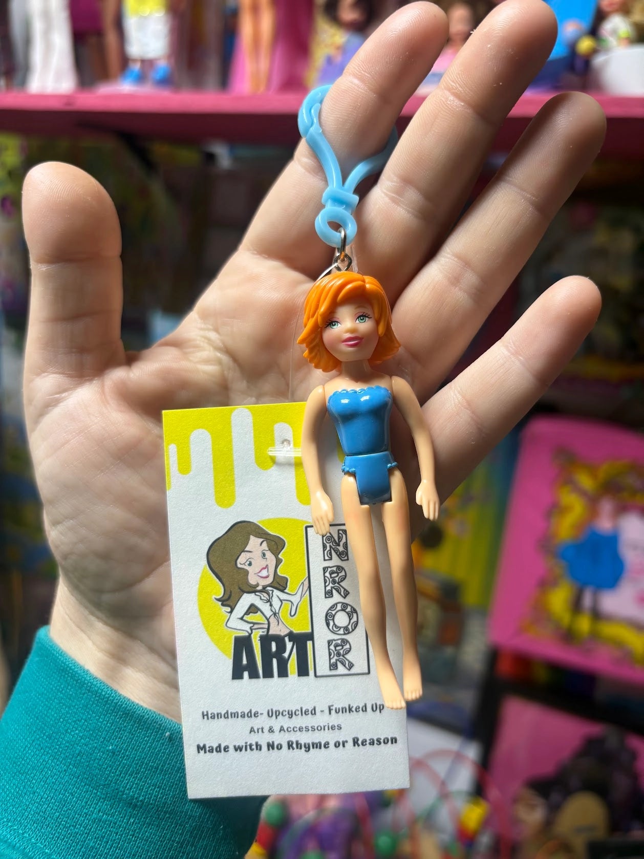 Polly Pocket- Orange Hair Keychains - Multiple Available