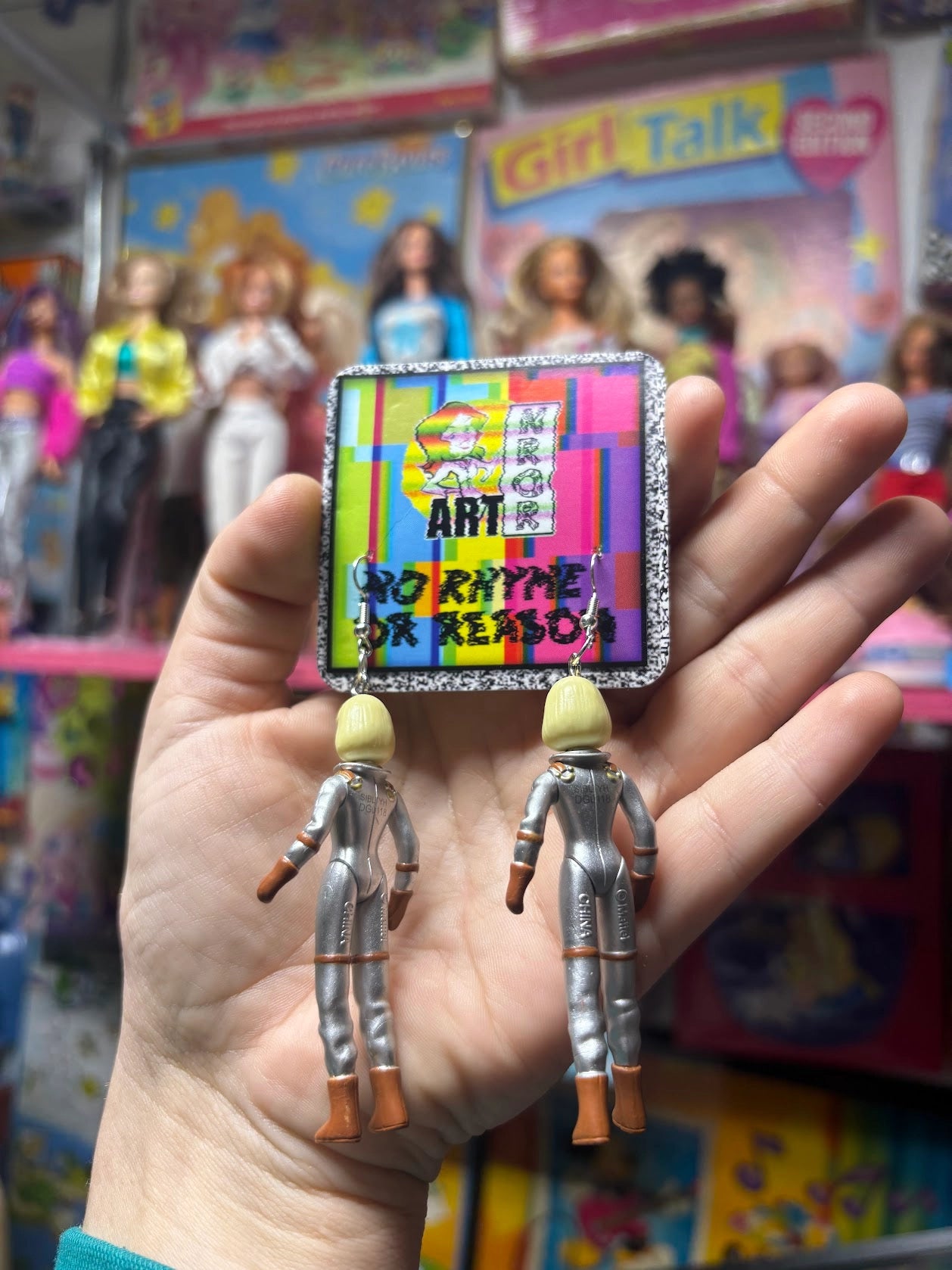 Astronaut Barbie Earrings