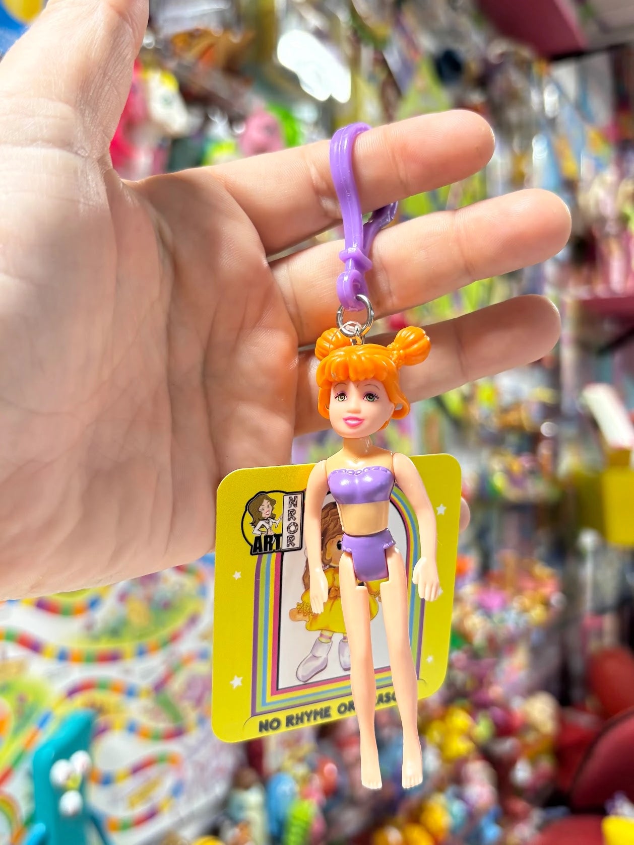 Polly Pocket- Orange Hair Keychains - Multiple Available