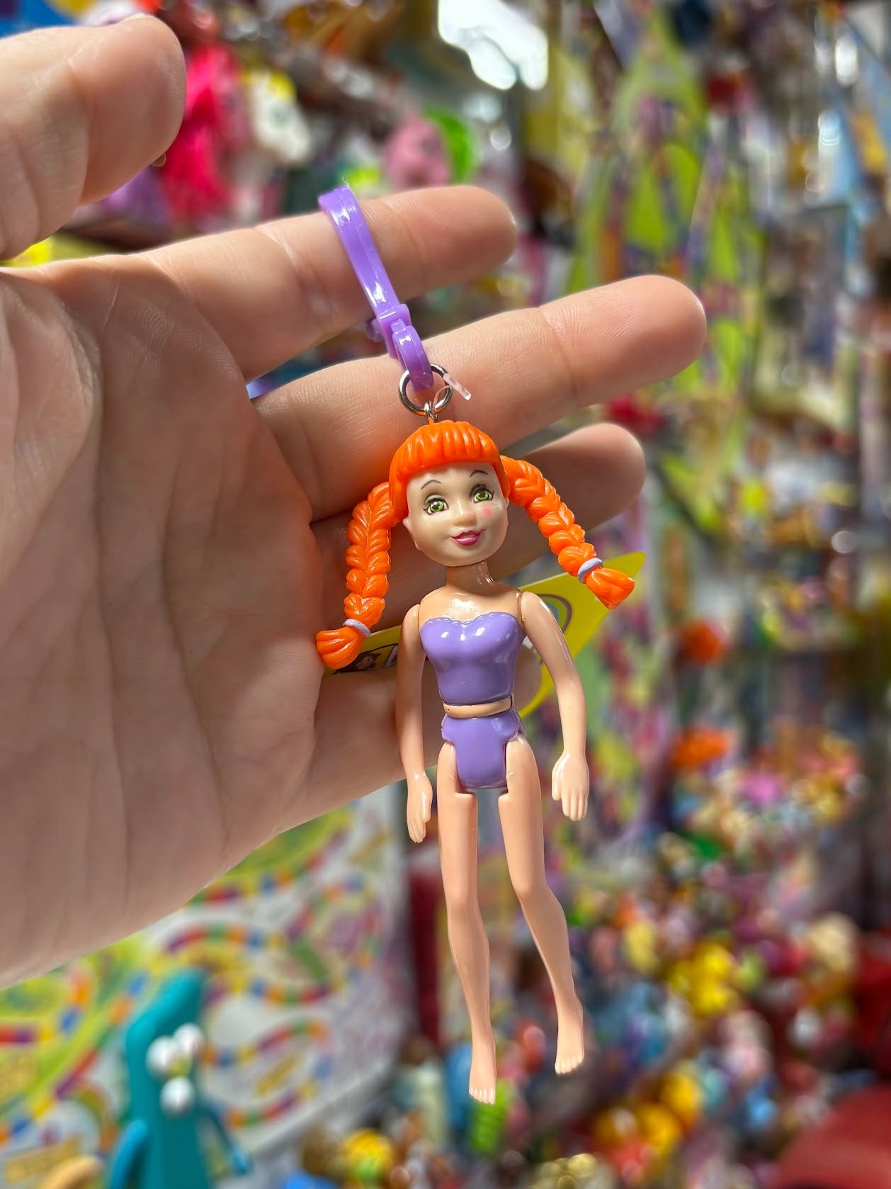 Polly Pocket- Orange Hair Keychains - Multiple Available