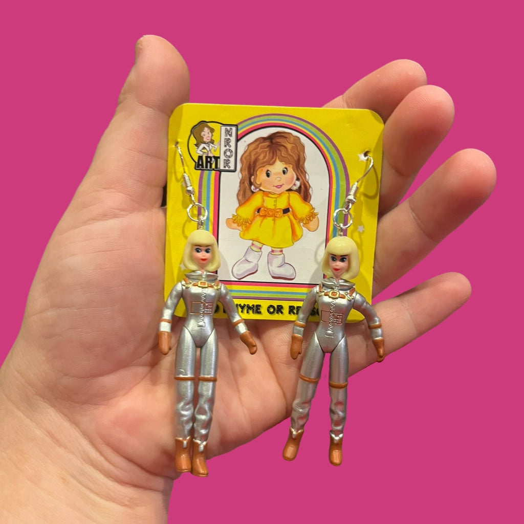 Astronaut Barbie Earrings