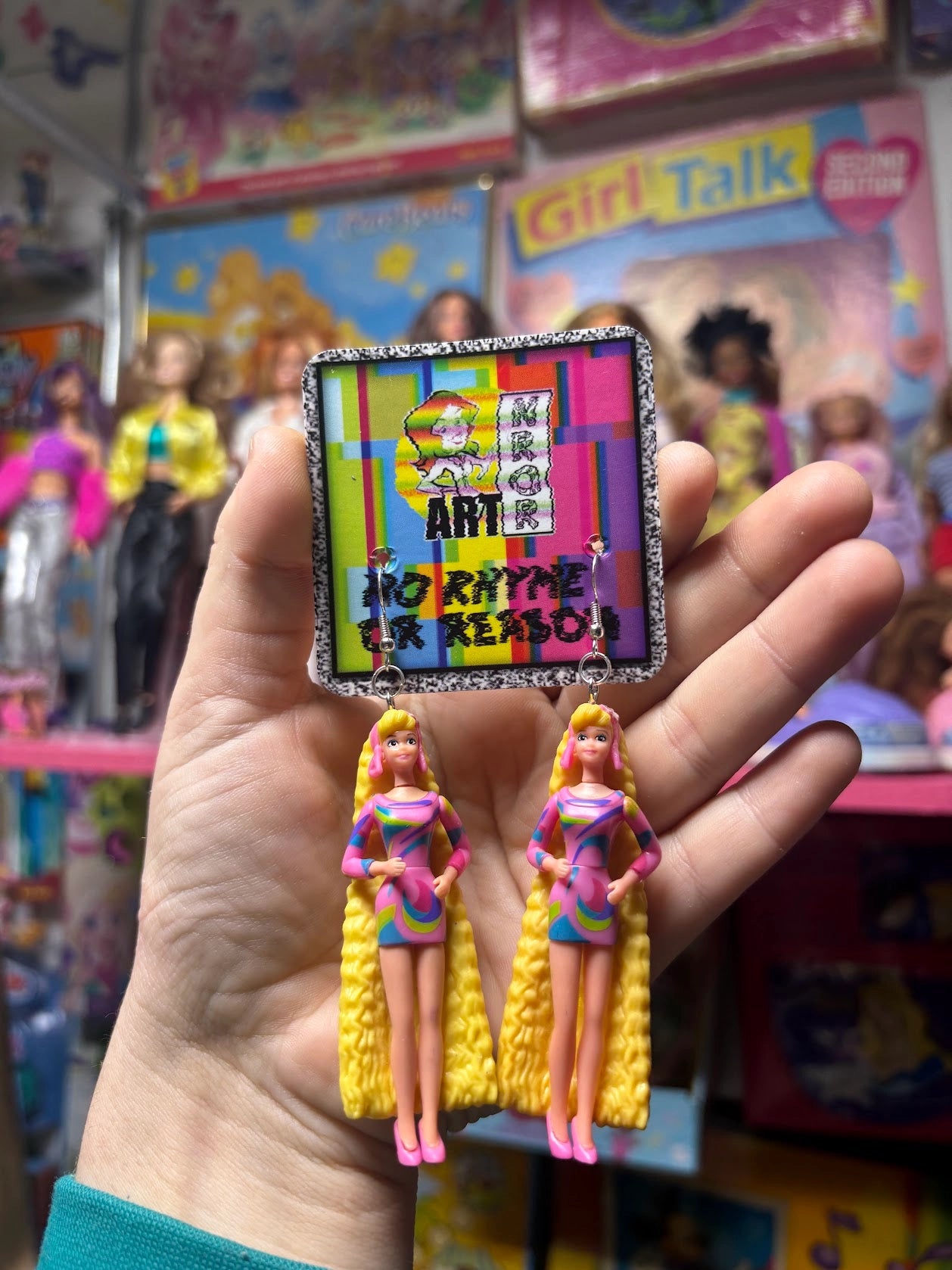 Totally Hair Barbie Earrings