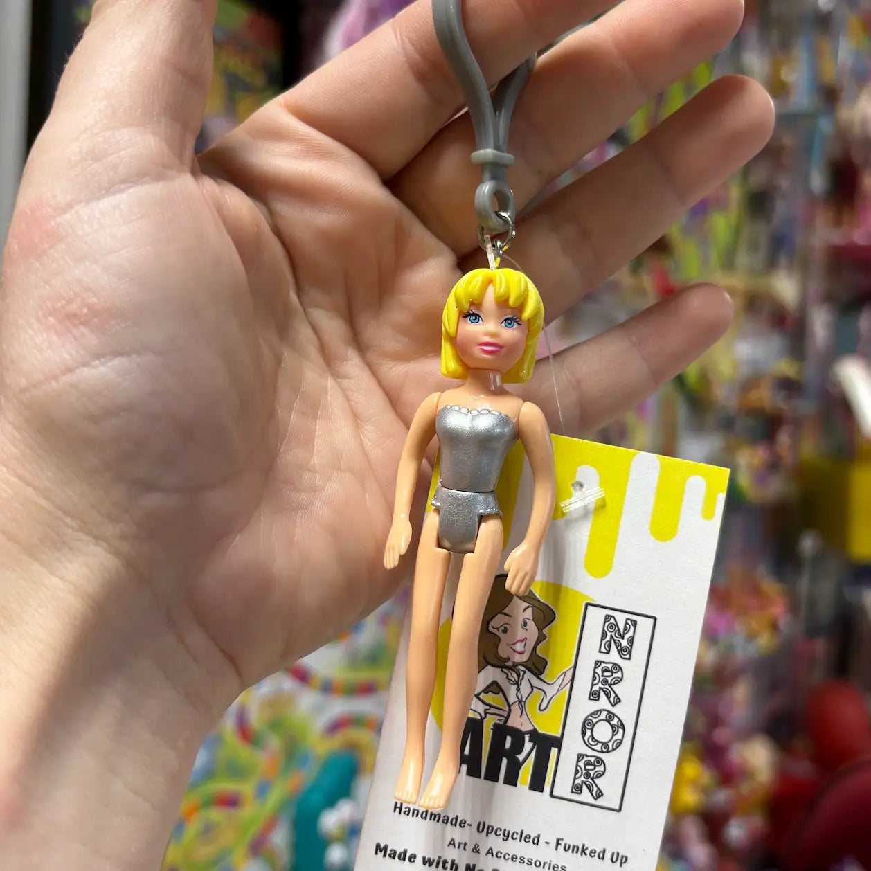 Polly Pocket- Yellow Hair Keychains - Multiple Available