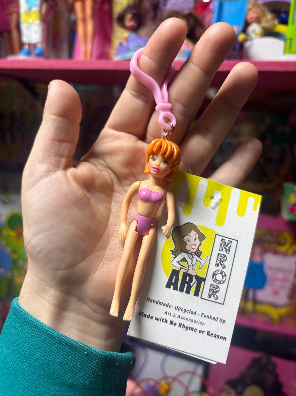 Polly Pocket- Orange Hair Keychains - Multiple Available