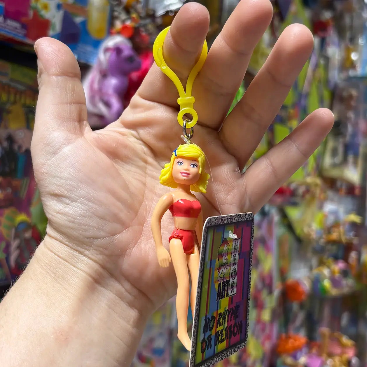Polly Pocket- Yellow Hair Keychains - Multiple Available