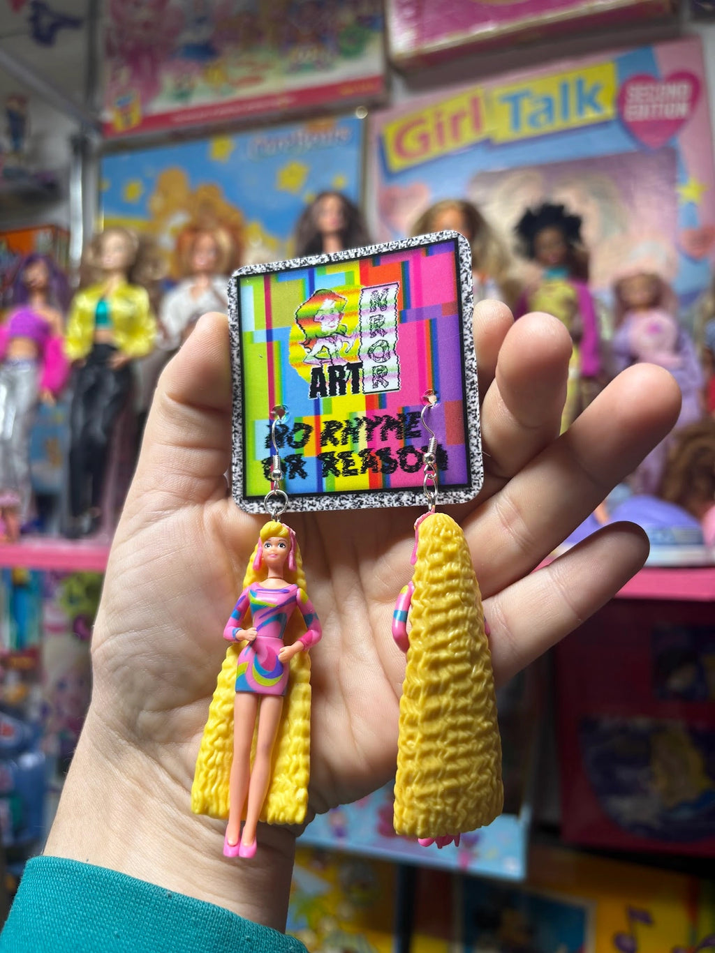 Totally Hair Barbie Earrings