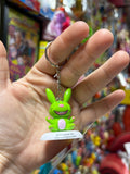 Happy Bunny Green Keychains - Multiple Available