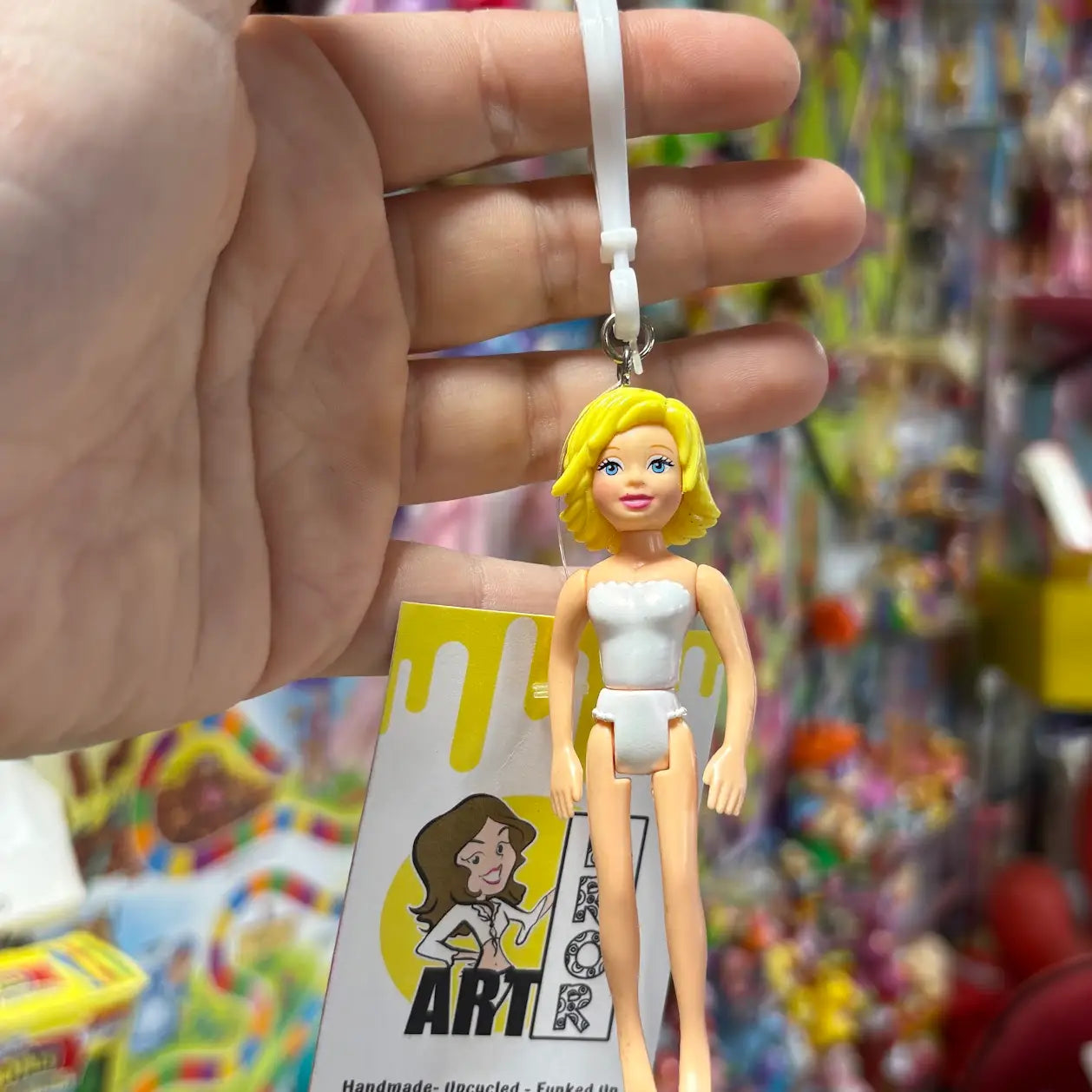 Polly Pocket- Yellow Hair Keychains - Multiple Available