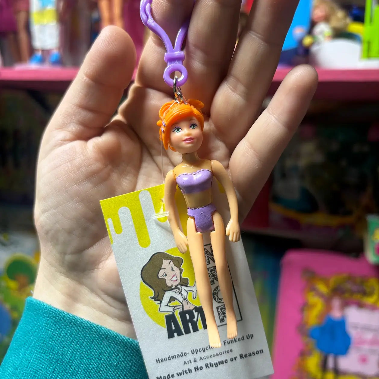 Polly Pocket- Orange Hair Keychains - Multiple Available
