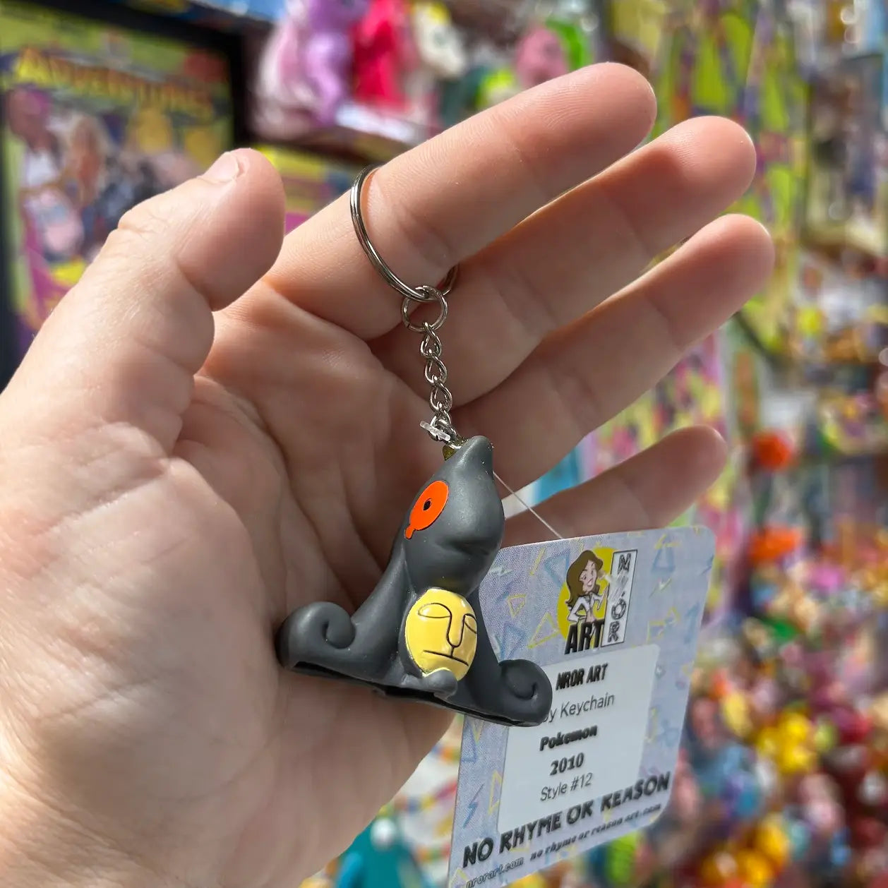 Pokemon Keychains - "Greys" - Multiple Available