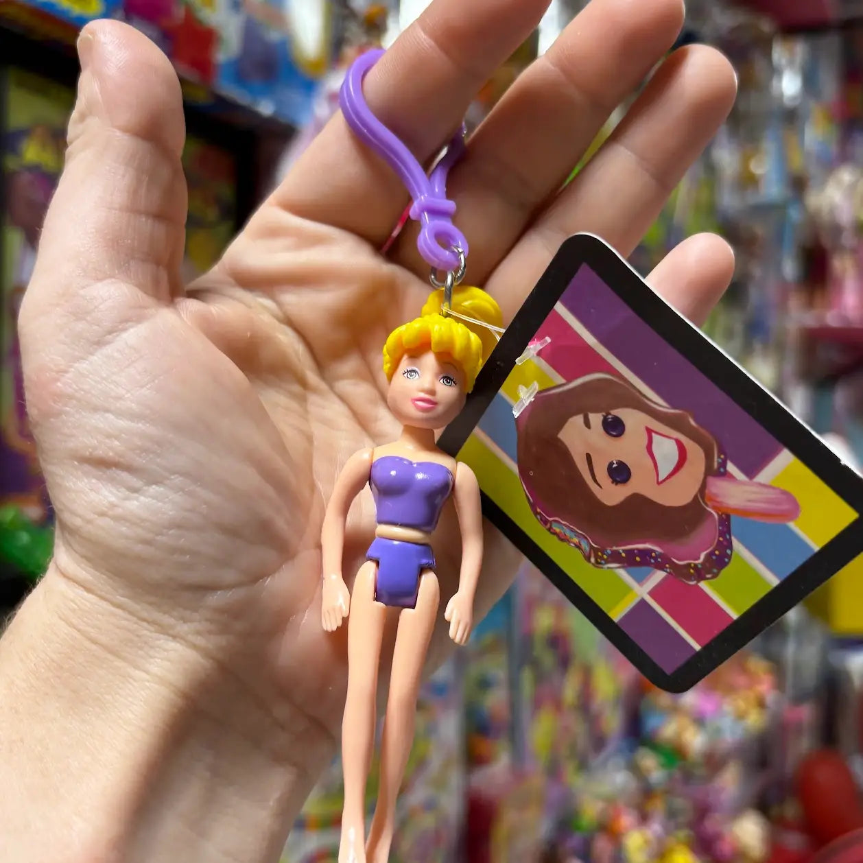 Polly Pocket- Yellow Hair Keychains - Multiple Available