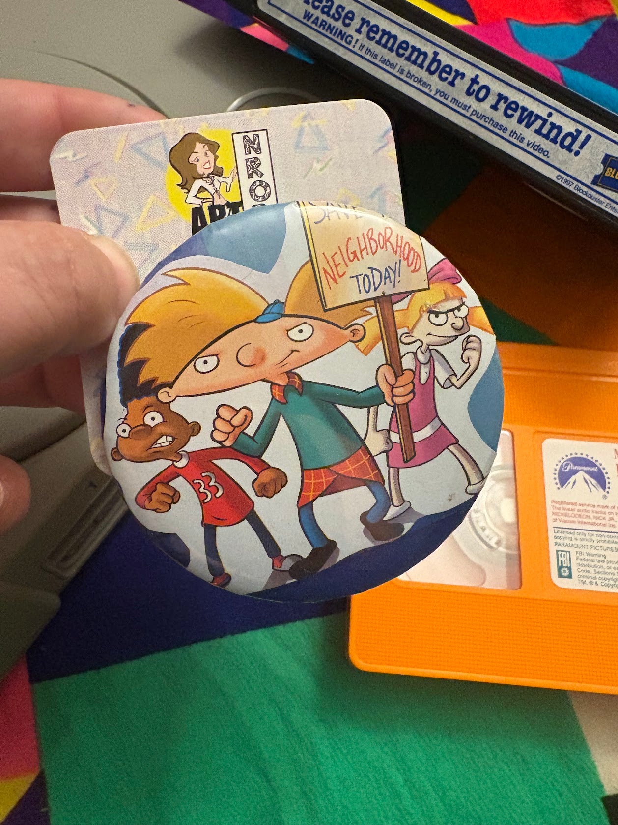 Hey Arnold Buttons - Multiple Available