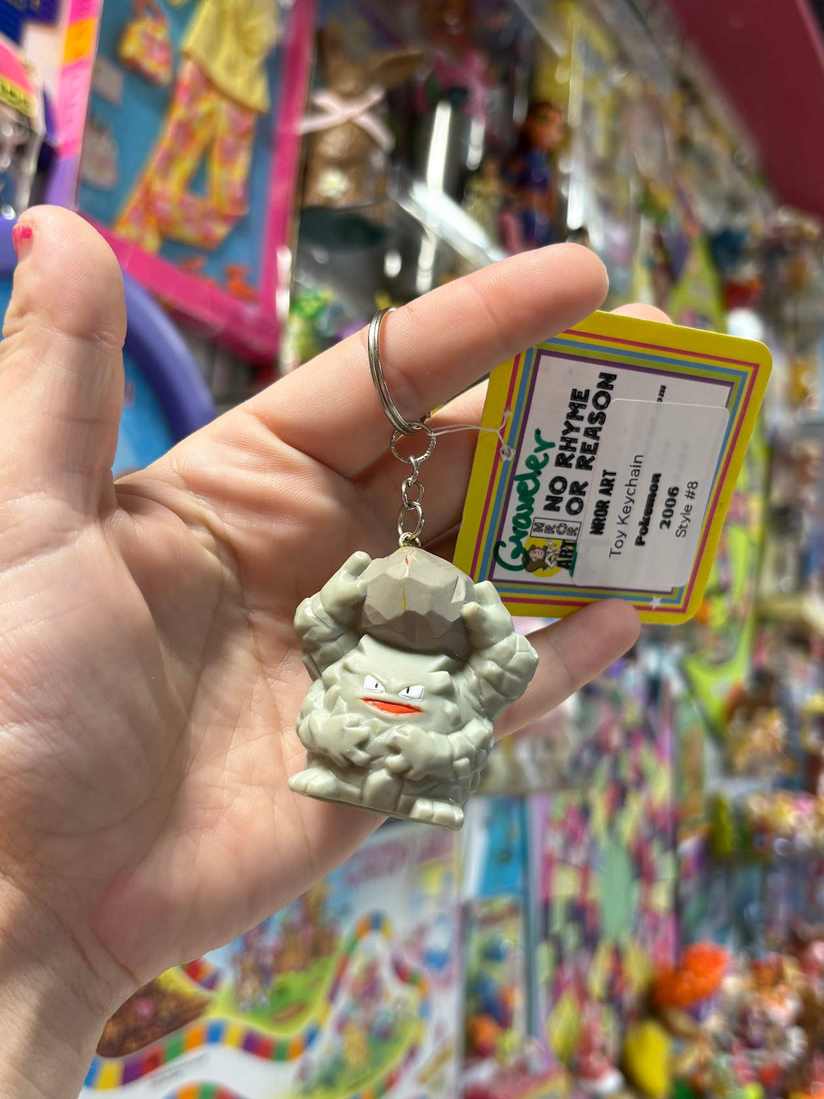 Pokemon Keychains - "Greys" - Multiple Available