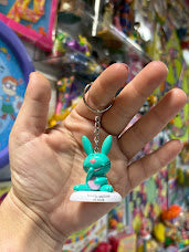 Happy Bunny - Aqua - Keychains - Multiple Available