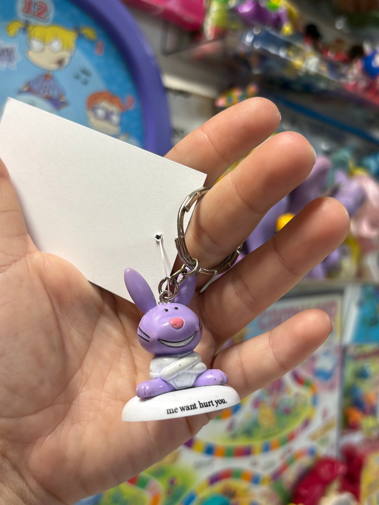 Happy Bunny - Purple - Keychains - Multiple Available