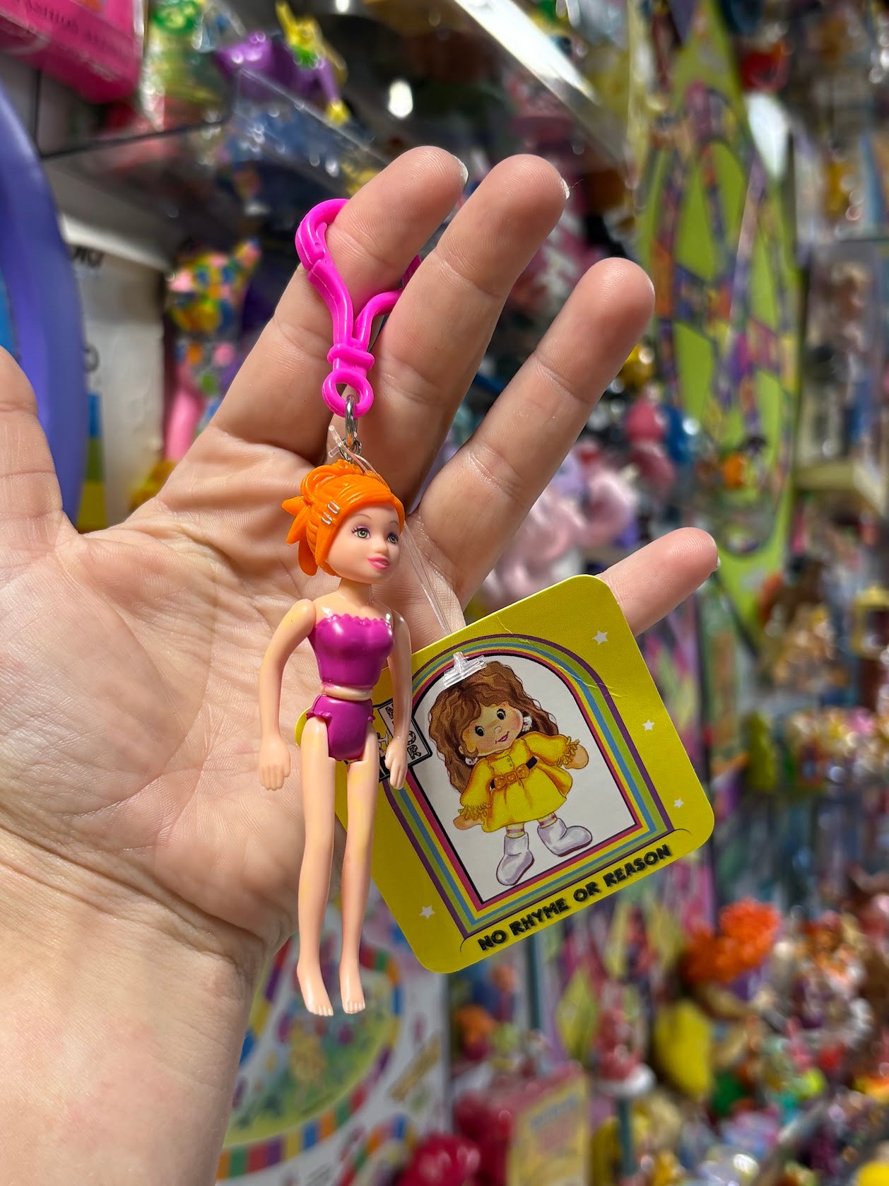 Polly Pocket- Orange Hair Keychains - Multiple Available