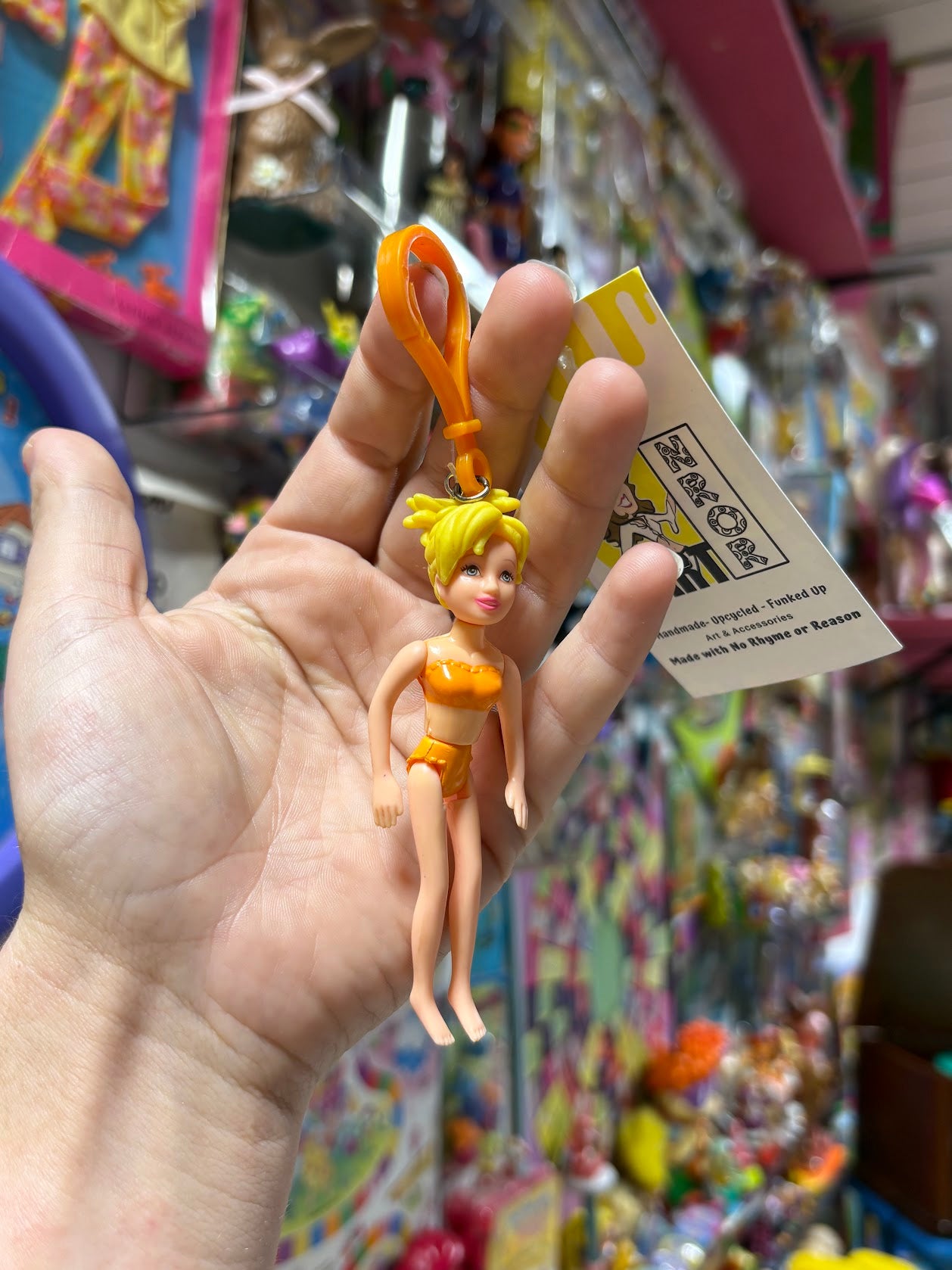Polly Pocket- Yellow Hair Keychains - Multiple Available
