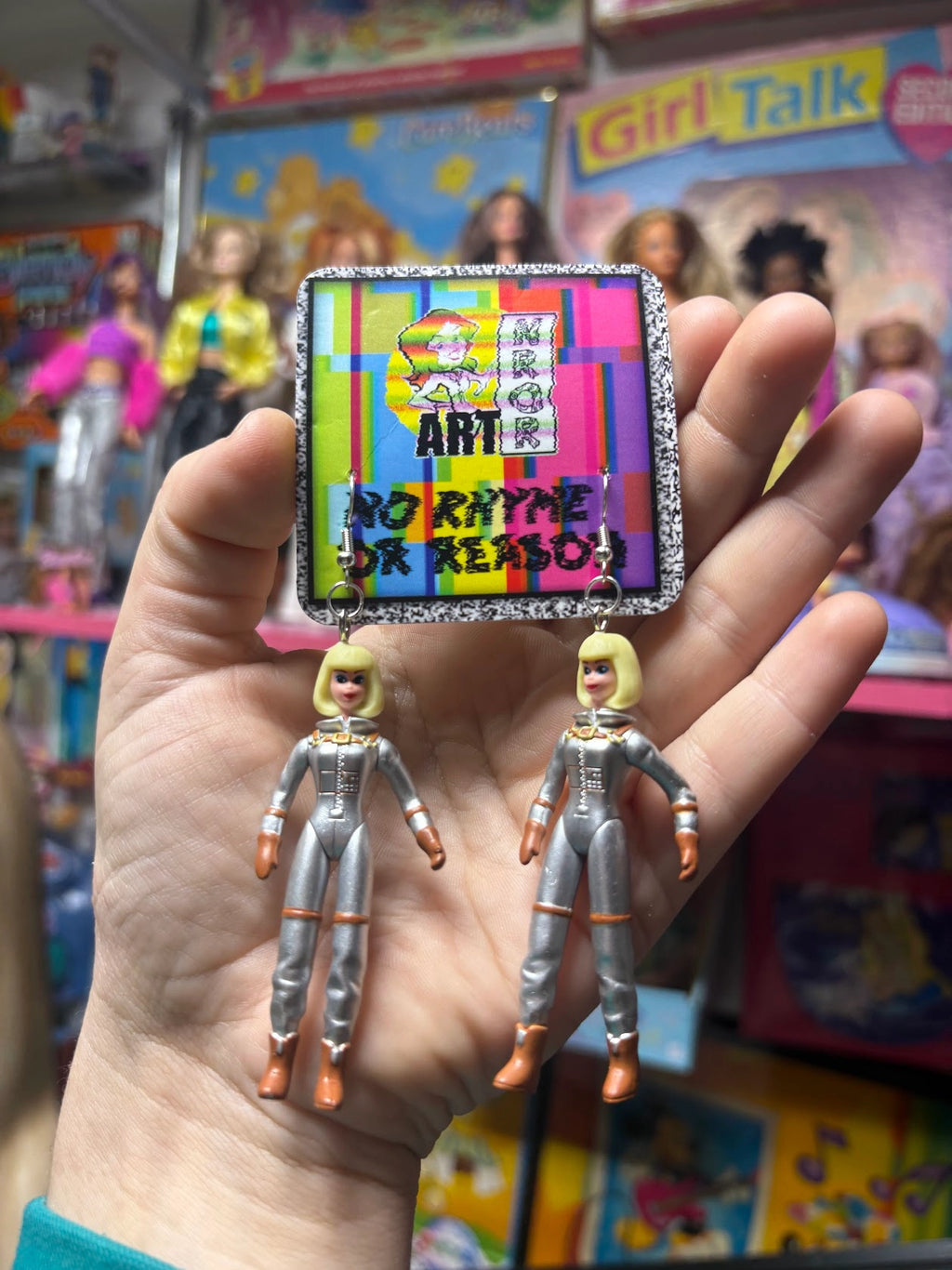 Astronaut Barbie Earrings