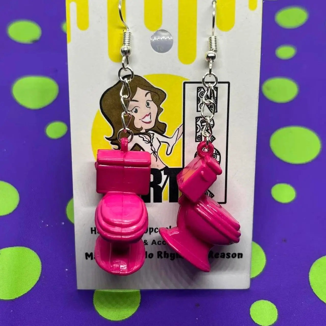 Toilet Earrings - Multiple Colors Available