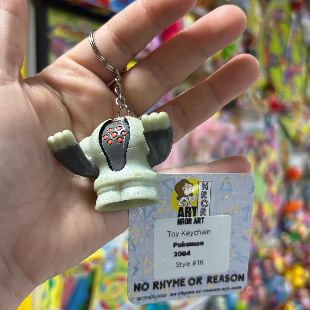 Pokemon Keychains - "Greys" - Multiple Available