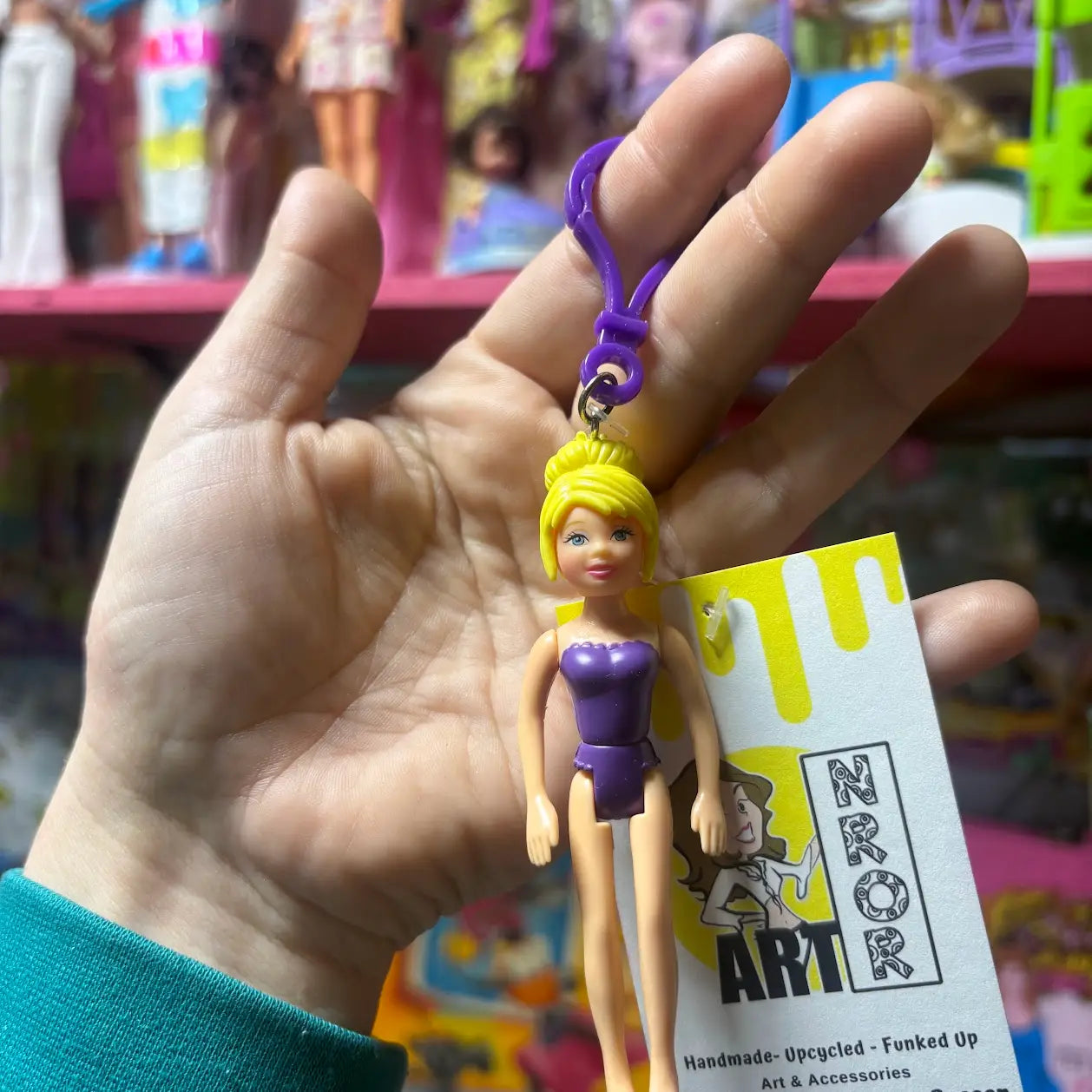 Polly Pocket- Yellow Hair Keychains - Multiple Available