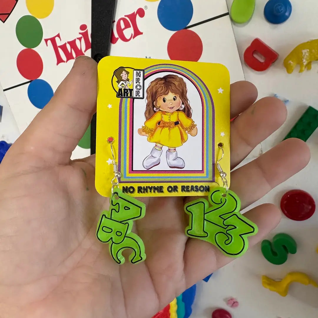 ABC 123 - Teacher/School Earrings - Multiple Styles Available