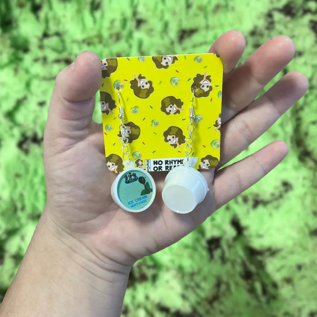 Ice Cream Pint Earrings - Multiple Styles Available