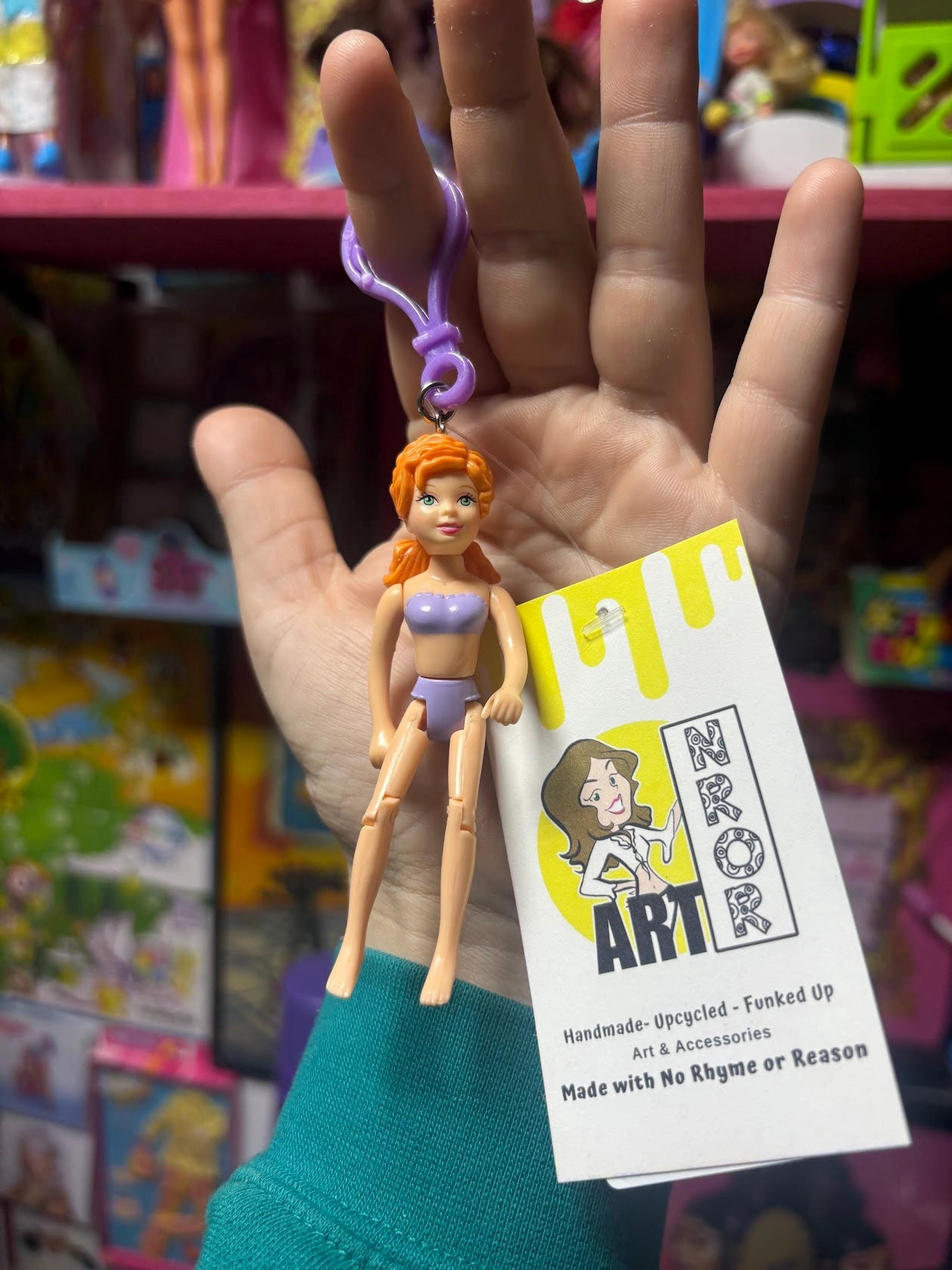 Polly Pocket- Orange Hair Keychains - Multiple Available