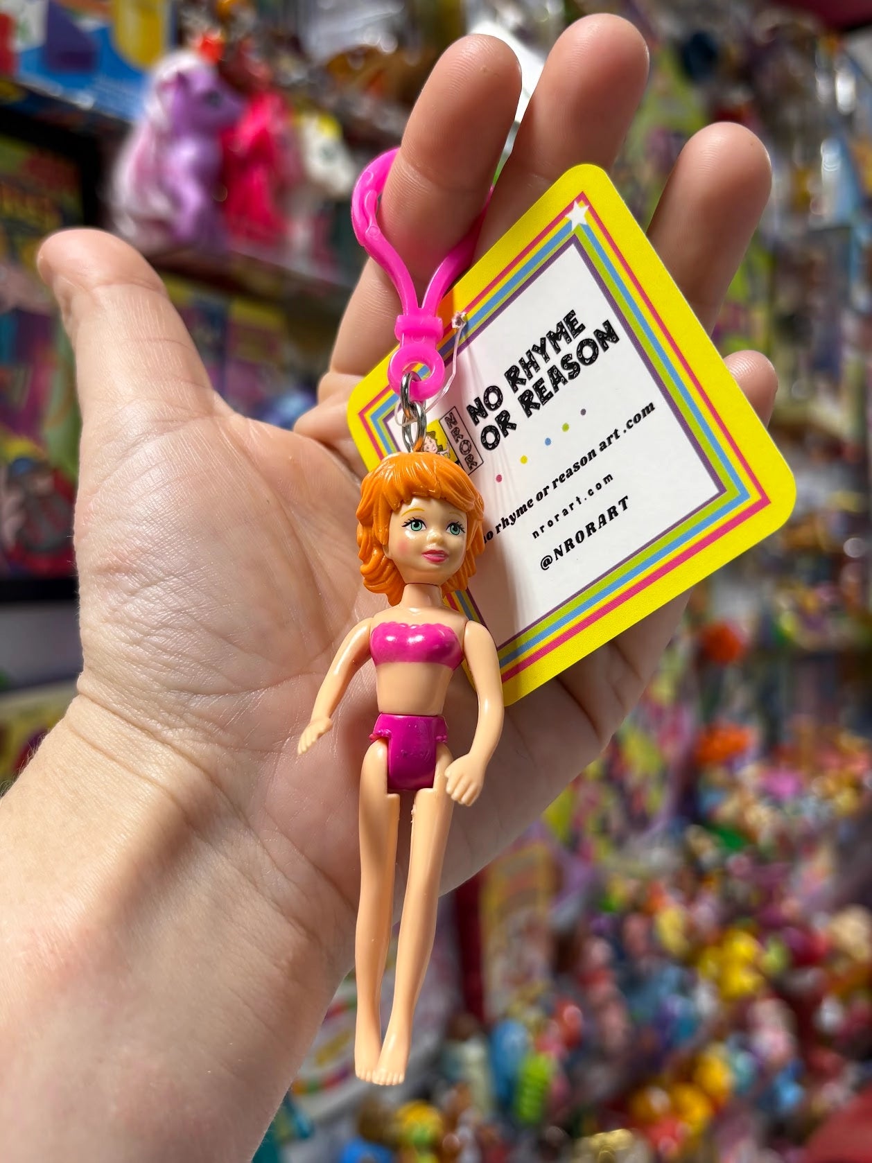 Polly Pocket- Orange Hair Keychains - Multiple Available