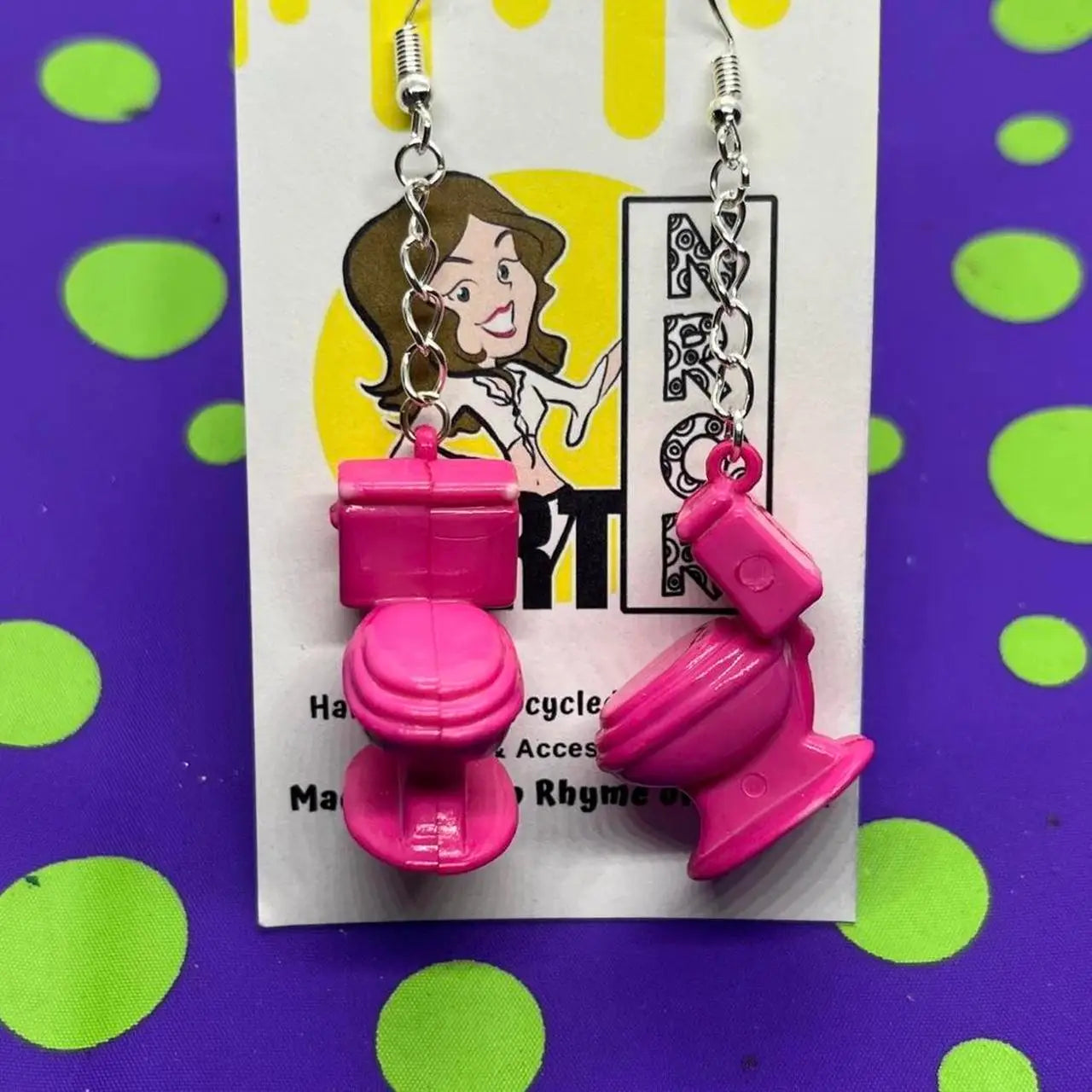 Toilet Earrings - Multiple Colors Available