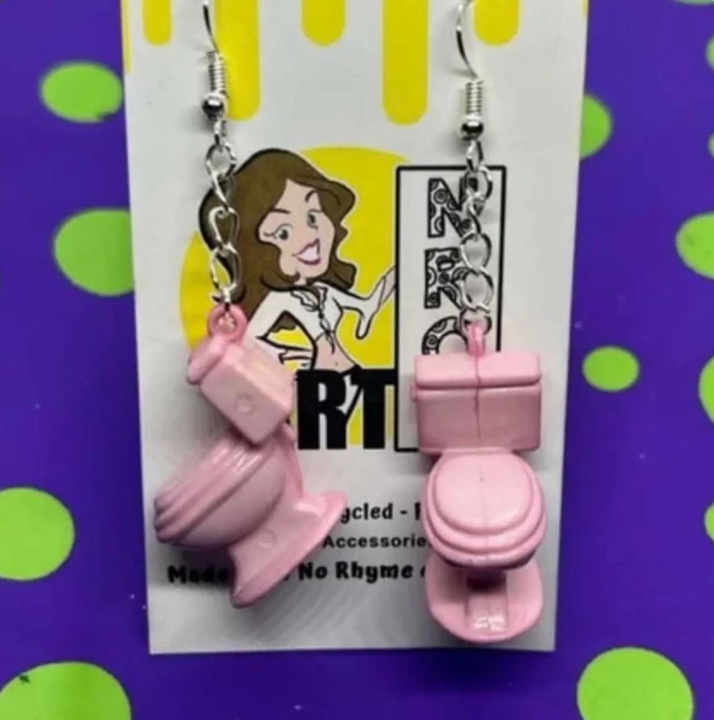 Toilet Earrings - Multiple Colors Available
